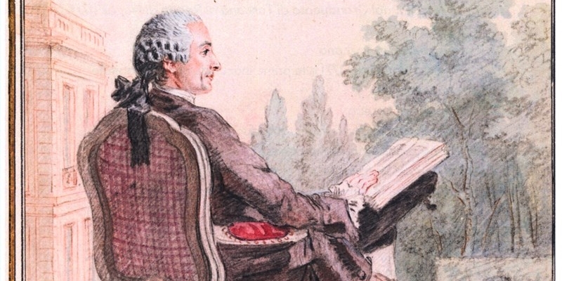 Il dott. Angelo Gatti, ritratto nel 1764 dal pittore Louis Carrogis    Carmontelle.