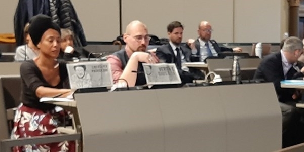 Bundu e Palagi di Spc e dietro De Blasi e Masi del M5S in consiglio comunale