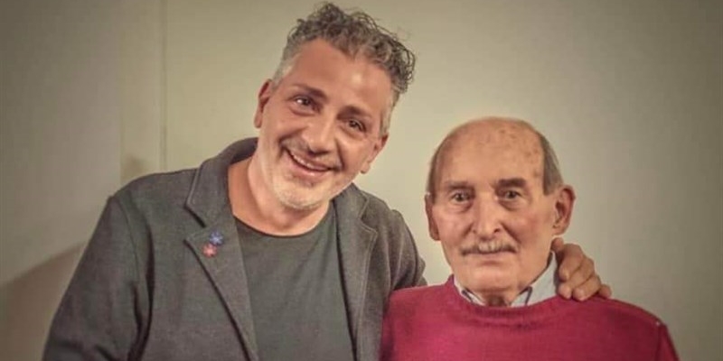 Dante Gori con al suo fianco il Sindaco di Rufina Vito Maida