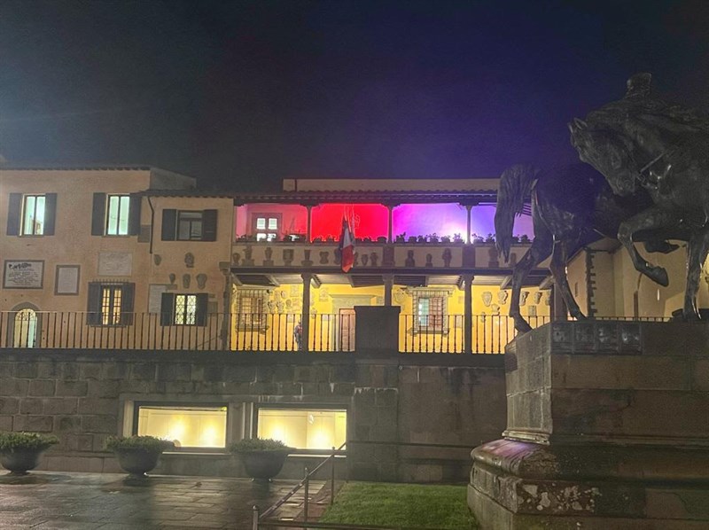 Il palazzo comunale di Fiesole in occasione dell'iniziativa