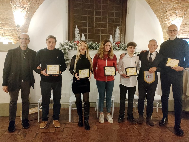 I premiati  con Riccardo Nencini e Leonardo Manzani 