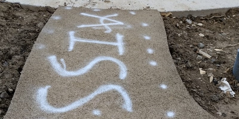 la scritta vandalica