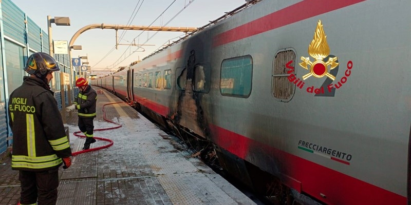 Incendio treno