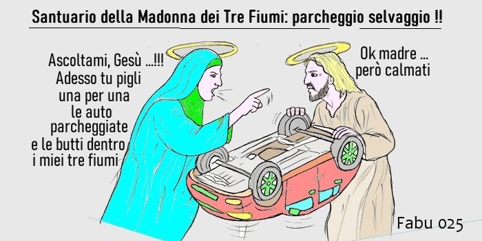 Santuario dei Tre Fiumi: più parcheggi che miracoli