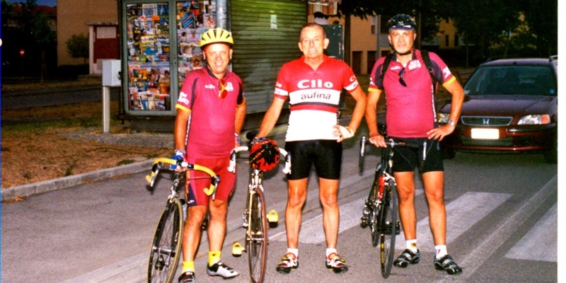 Settembre 2003. Da sinistra Mauro Noferini, Emilio Gori, Marco Gualdani. 