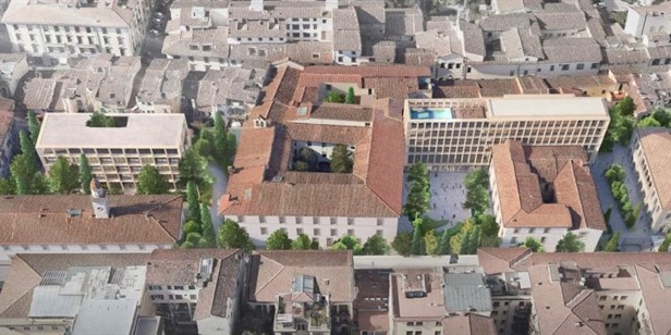 Il complesso di San Gallo visto dall'alto