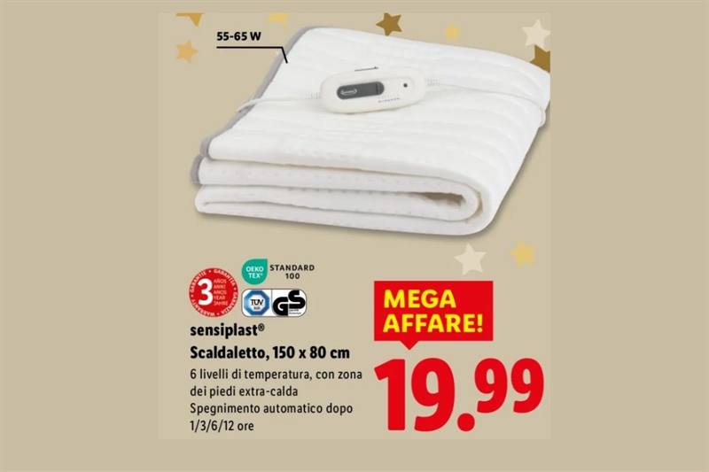 Scaldaletto Lidl, prezzo conveniente e qualità top