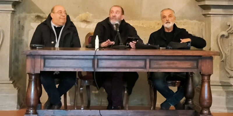 Sbenaglia, Calleri e Scalia durante la conferenza stampa odierna
