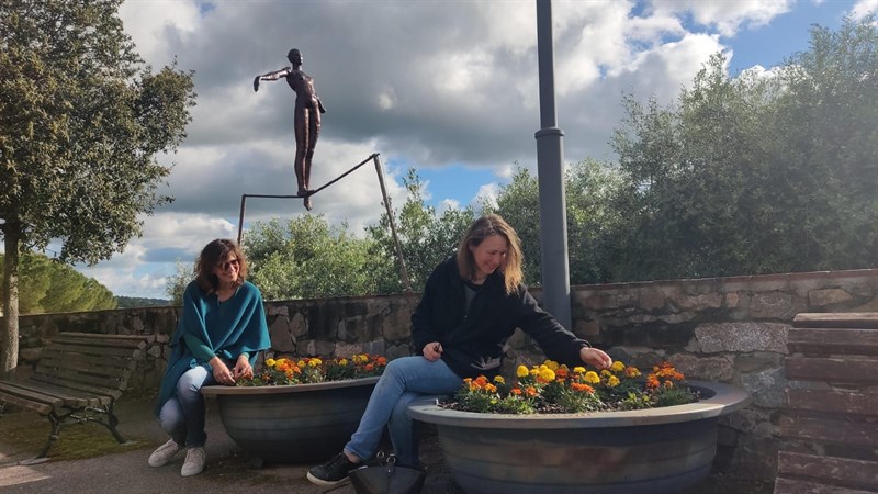 Le fioriere comunali a San Donato