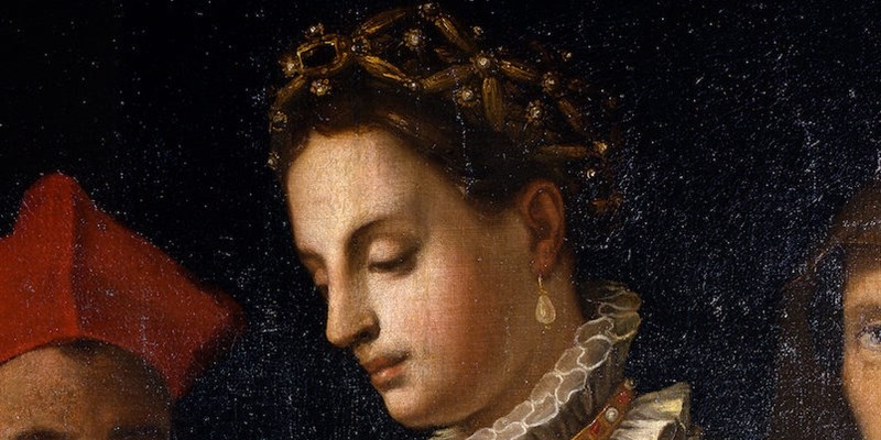 Particolare Matrimonio di Caterina di Jacopo Chimenti - Galleria degli Uffizi