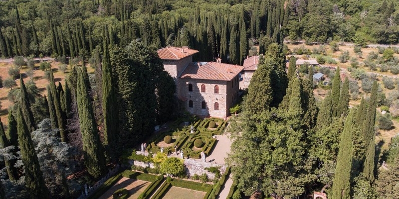 Veduta aerea Villa Peyron 