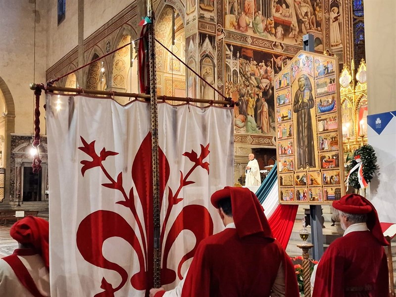 Un momento della cerimonia