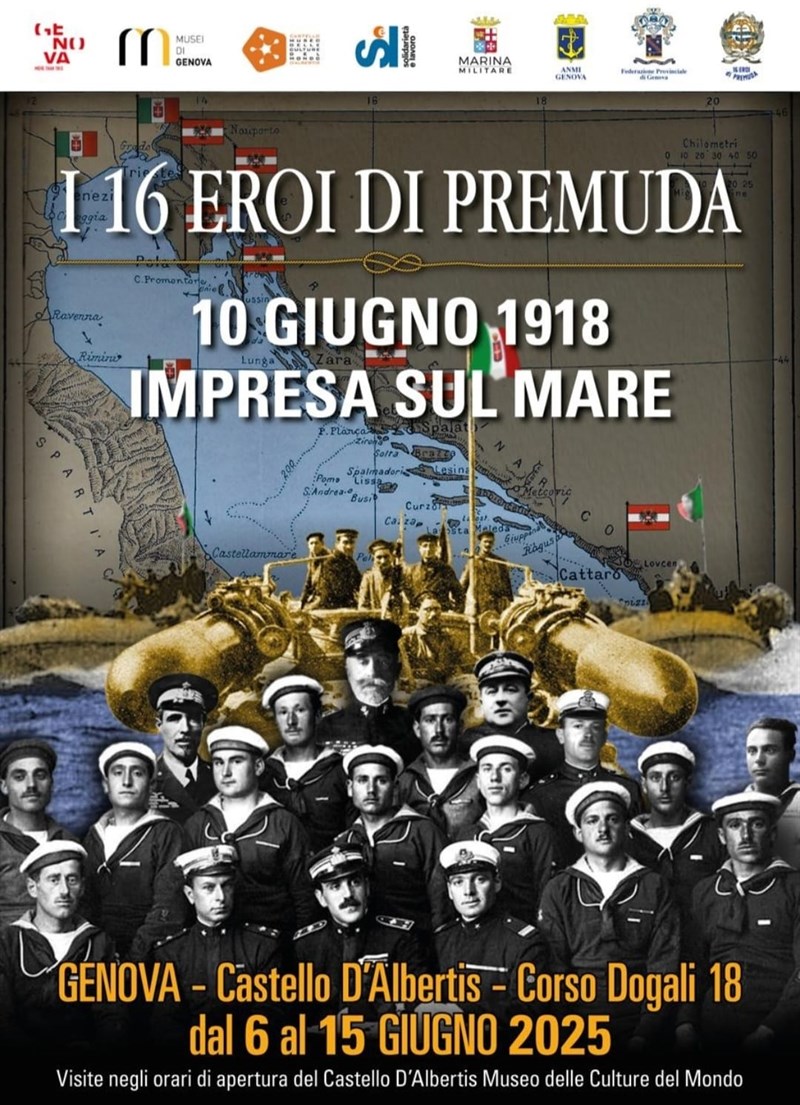 La locandina della mostra a Genova 