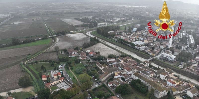 Immagini dall'alto dell'alluvione 