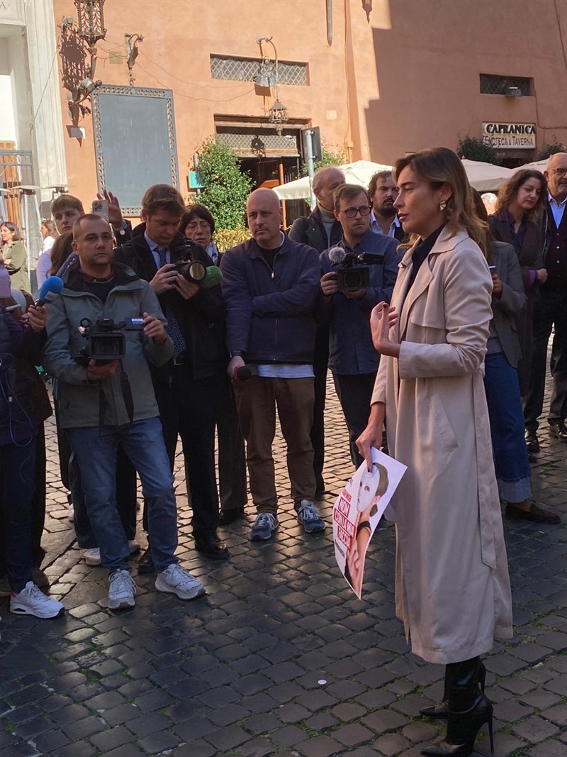 Un momento del flash mob