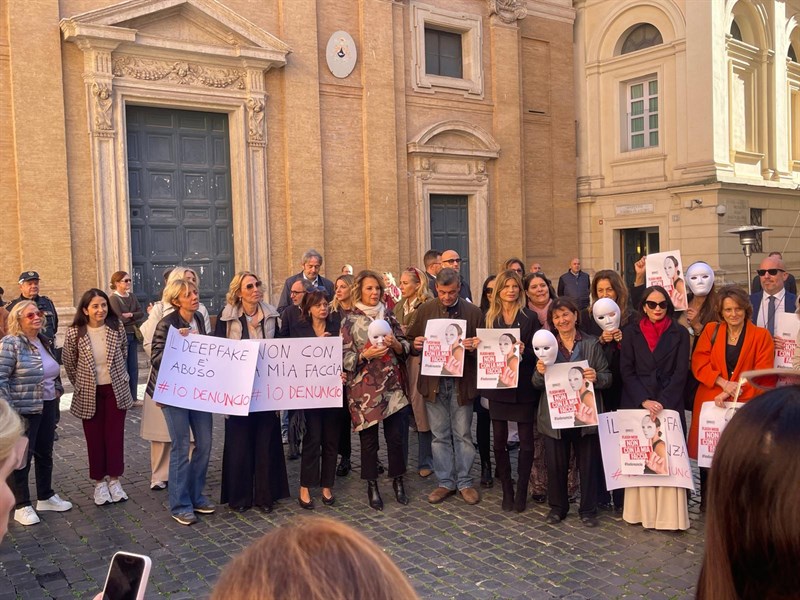 Un momento del flash mob