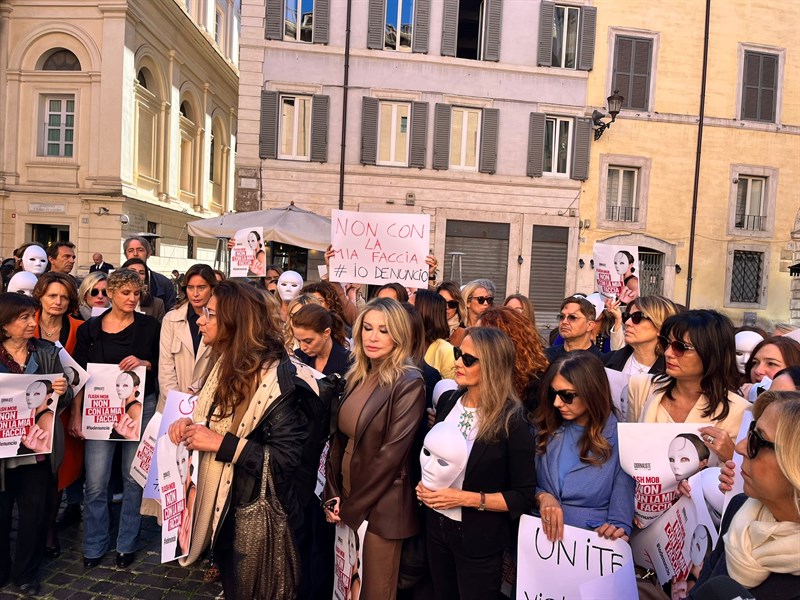 Un momento del flash mob