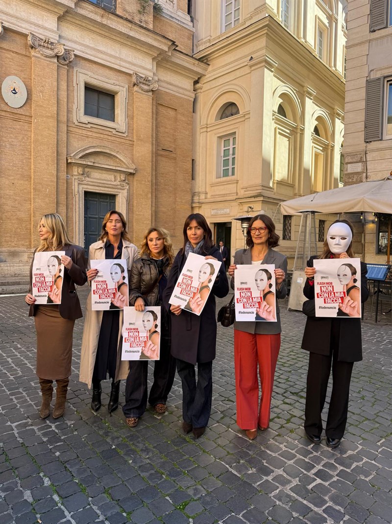 Un momento del flash mob