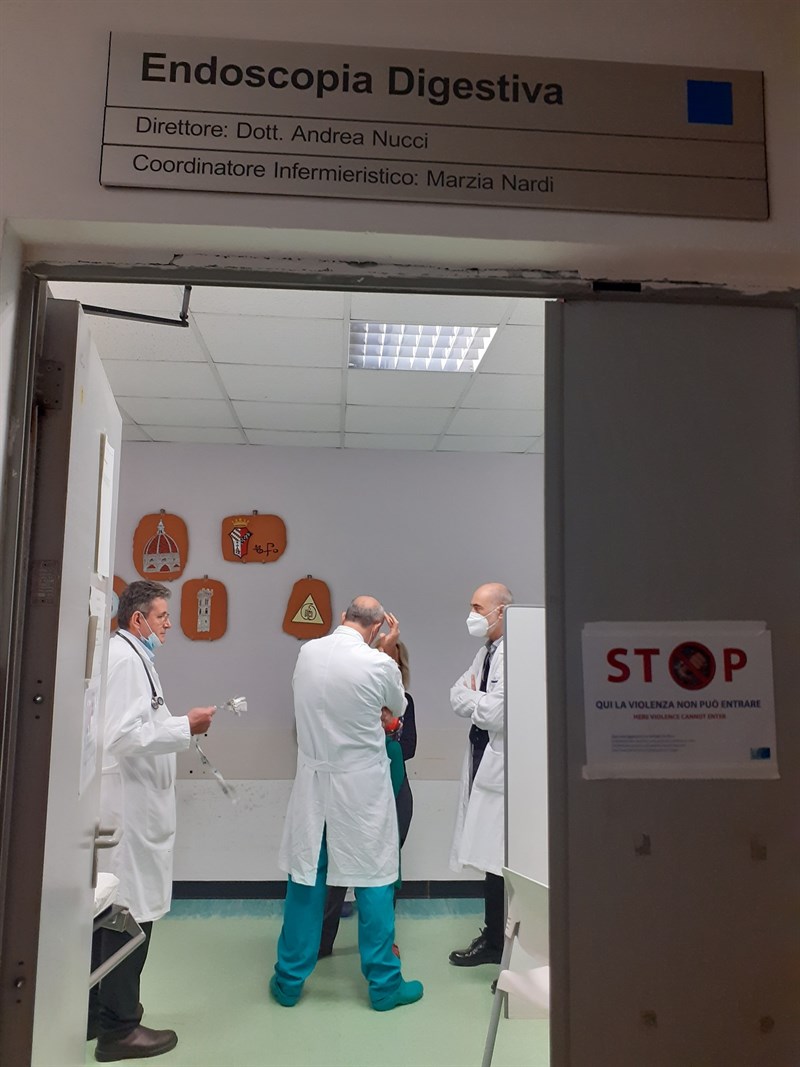 All'ingresso di Endoscopia digestiva