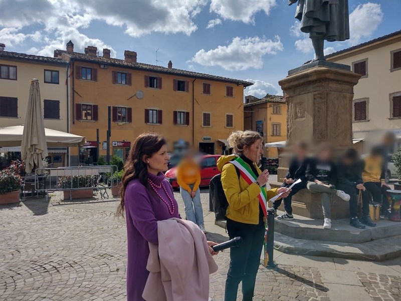 Piazza Giotto stamani mattina