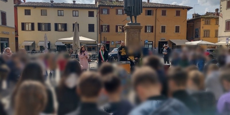 Piazza Giotto stamani mattina