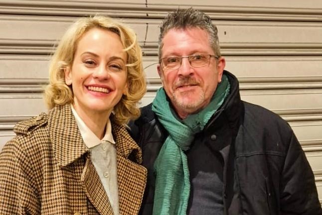 Le attrici di “Amleto al quadrato” con Miniati