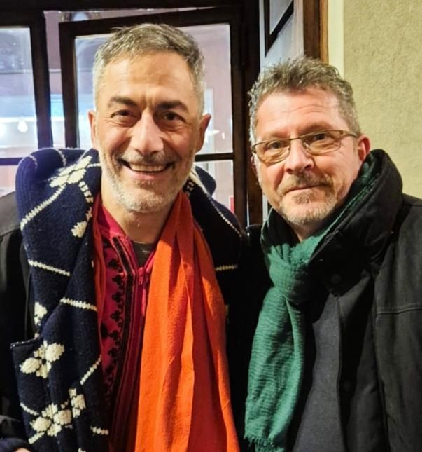 Le attrici di “Amleto al quadrato” con Miniati