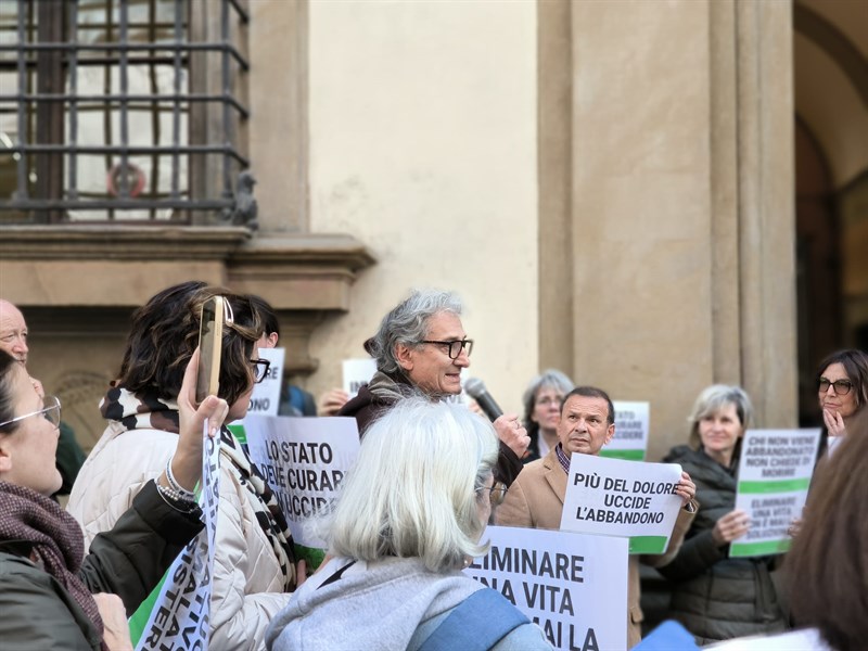 Un momento del presidio