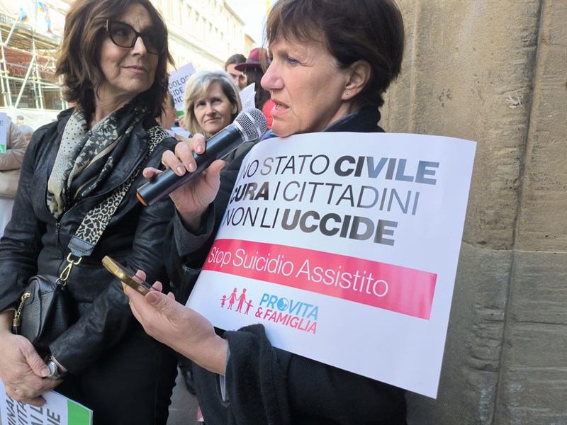 Un momento del presidio