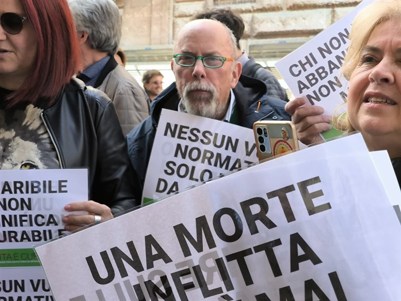 Un momento del presidio