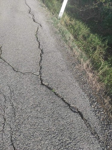 Attuali condizioni del tratto stradale che Montebonello porta a Vetrice e poi al Mulino a Vento