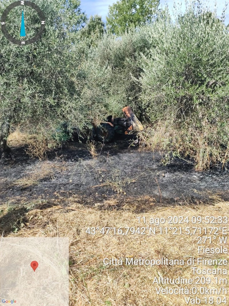 Il luogo dell’incendio