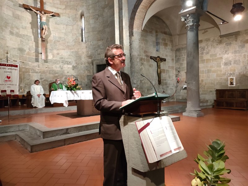 Emilio Sbarzagli, presidente del Gruppo Donatori di Sangue Fratres