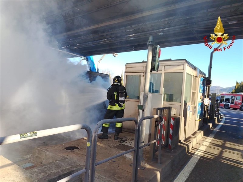 Incendio casello