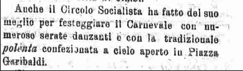 Il trafiletto del Corriere Mugellano anno 1920 © Corriere Mugellano