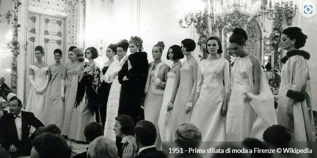 1951 - A Firenze prima sfilata di moda in Italia (74 anni fa)
