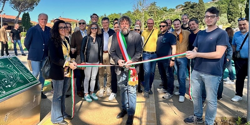 L'inaugurazione del giardino
