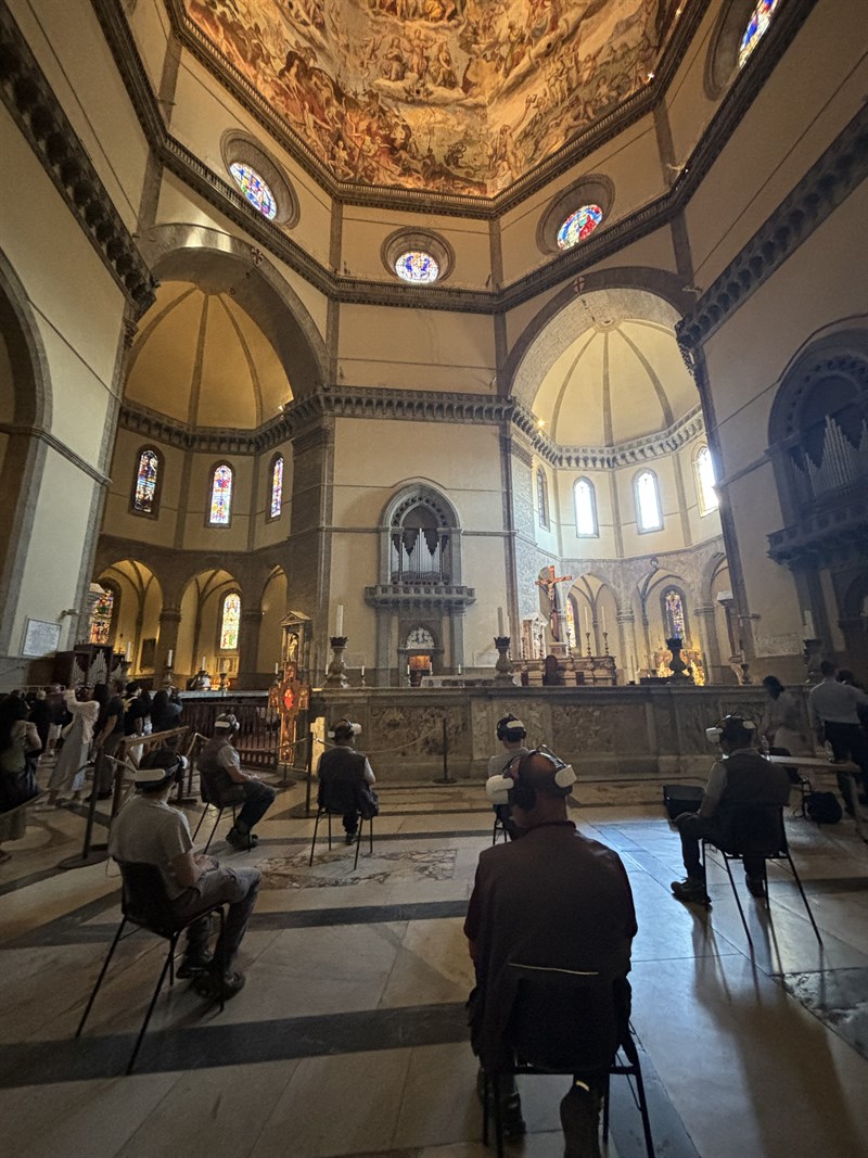 Un momento dell'esperienza