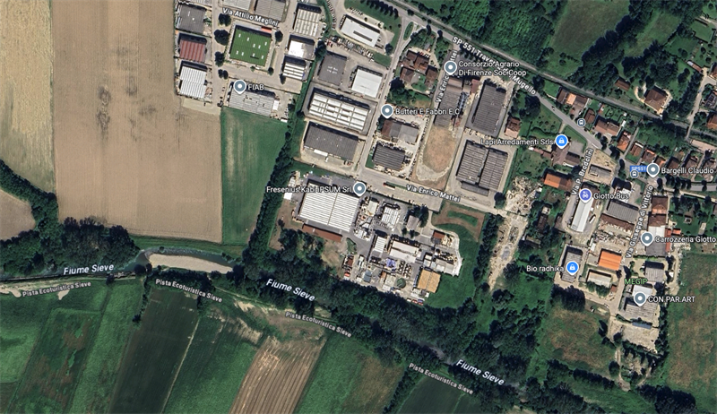 La zona artigianale di Vicchio