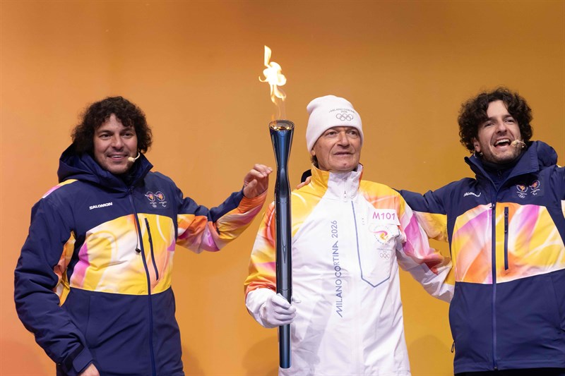 L'arrivo della torcia olimpica a Firenze