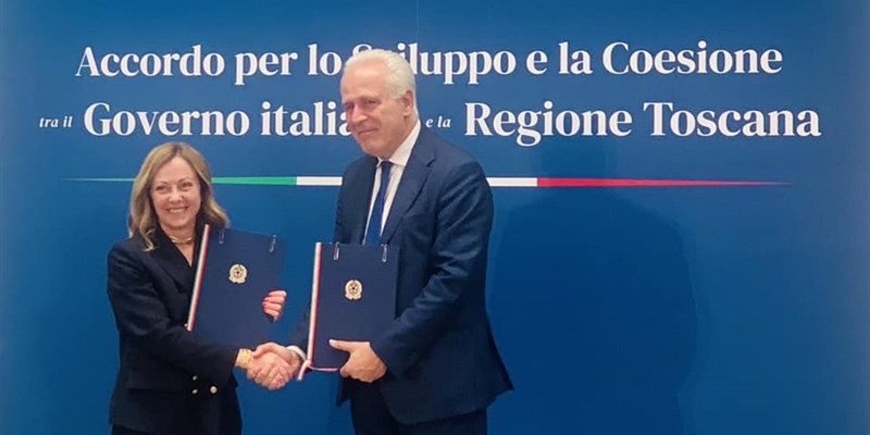 Giorgia Meloni a Firenze sigla un importante accordo per lo sviluppo del territorio