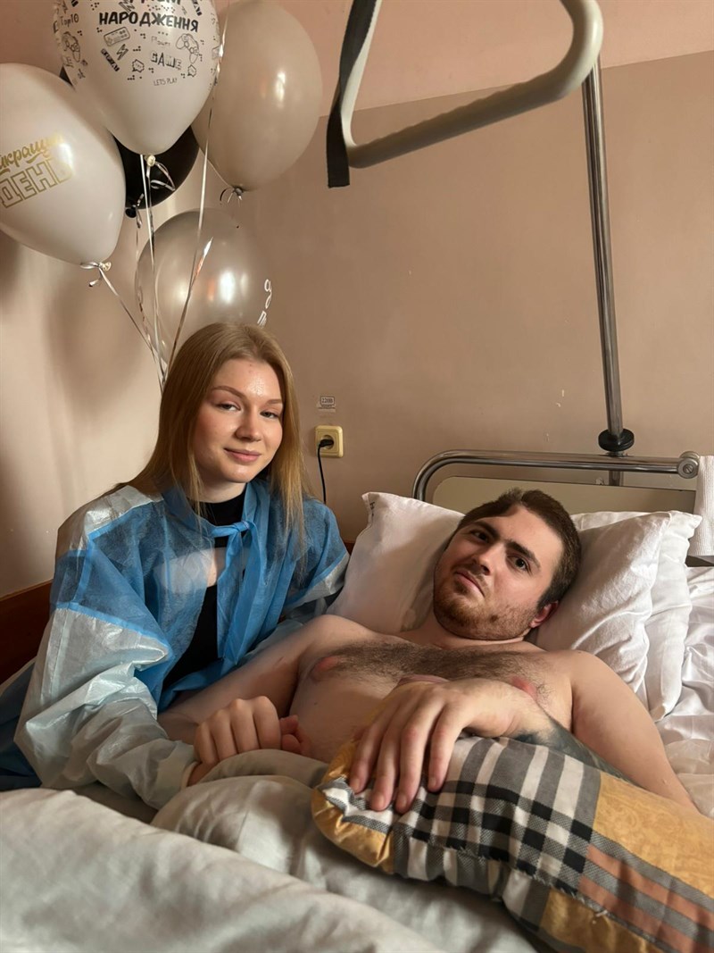 Il Soldato Roman ferito da un drone