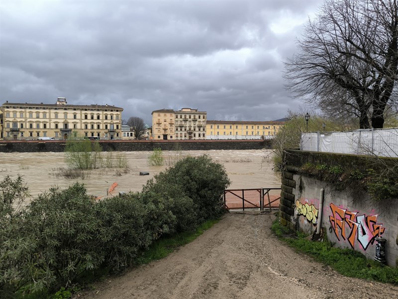 L'Affrico alla foce in Arno