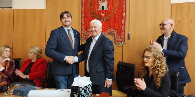 Gli ospiti e il sindaco Ciappi