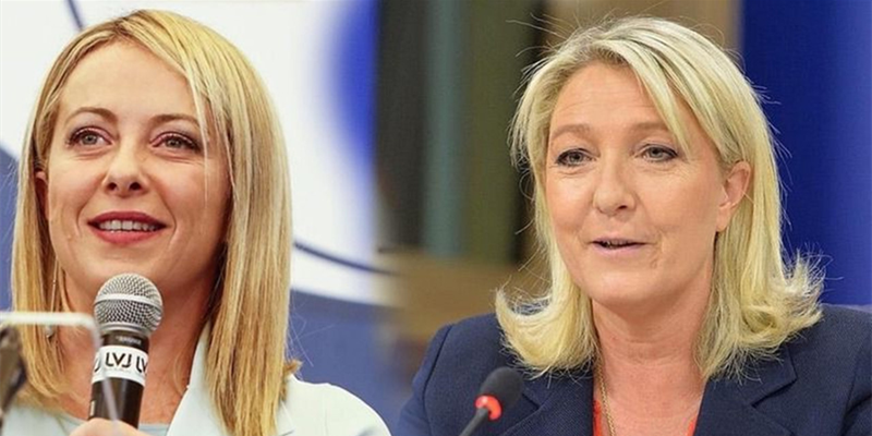 Meloni e Le Pen