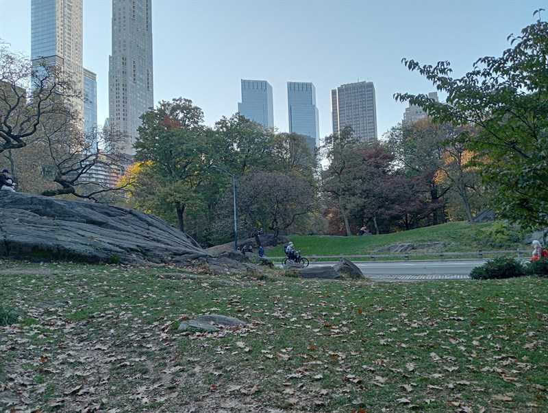 Cecconi durante la maratona di New York