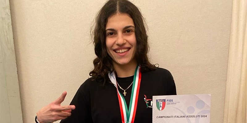 Chiara Cesari di Pontassieve dopo la vittoria ai campionati italiani di Break Dance
