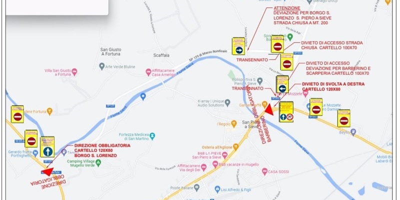 Domani chiusa la SS 503 del Passo del Giogo alla nuova rotatoria di San Piero