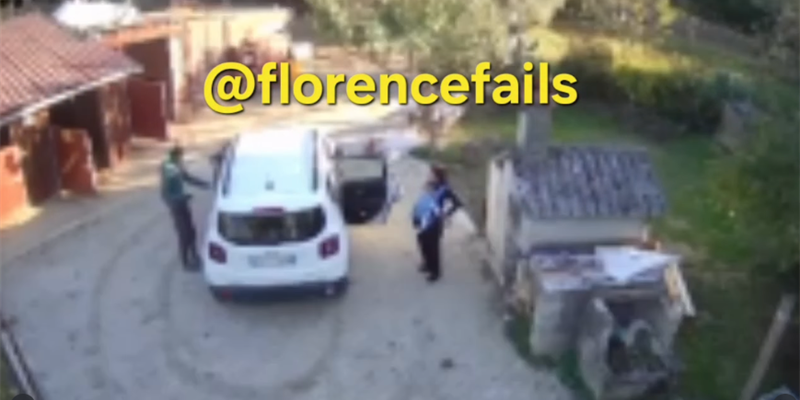 il momento dell'aggressione