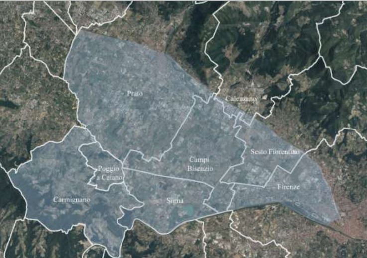 la Piana fra Firenze, Prato e Pistoia